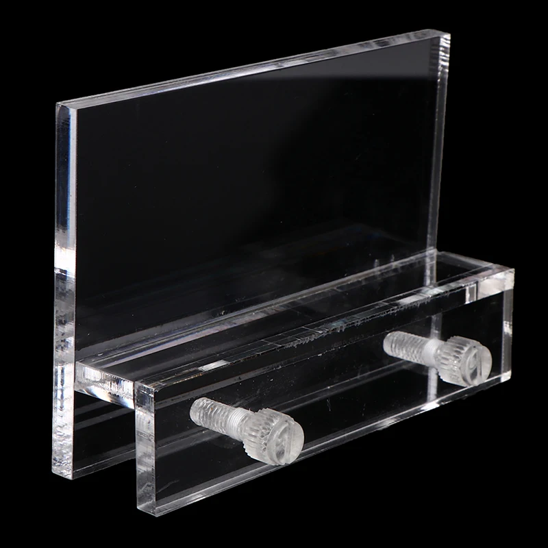 Suporte de Luz para Aquário de Acrílico Transparente 11x7,5 cm com Fixação por Parafuso - Imagem 3