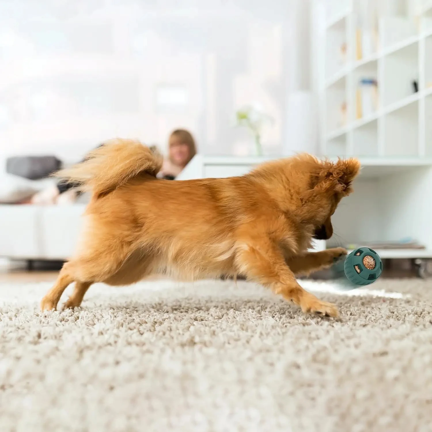 Brinquedo Funil para Cães com Dispenser de Petiscos - Imagem 3