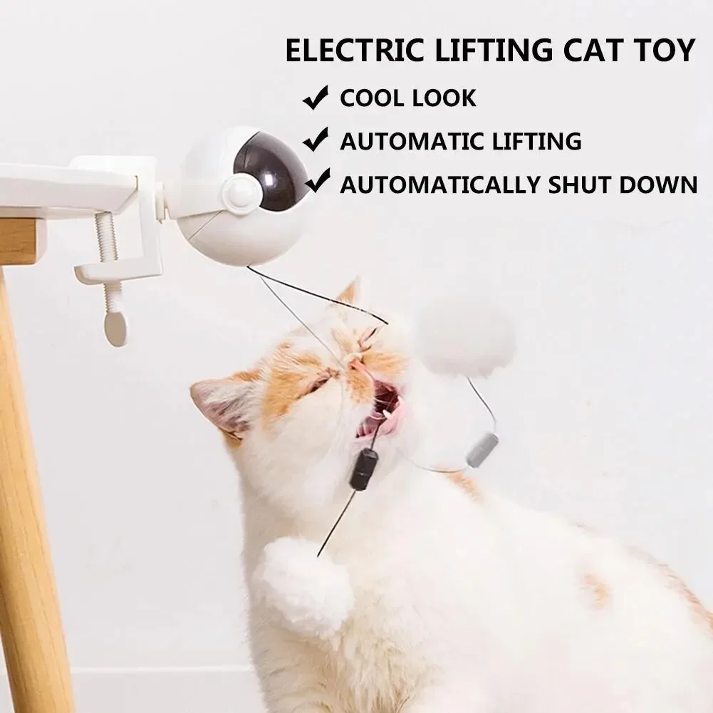 Brinquedo Eletrônico para Gatos com Bola Elevatória YoYo Interativo - Imagem 3