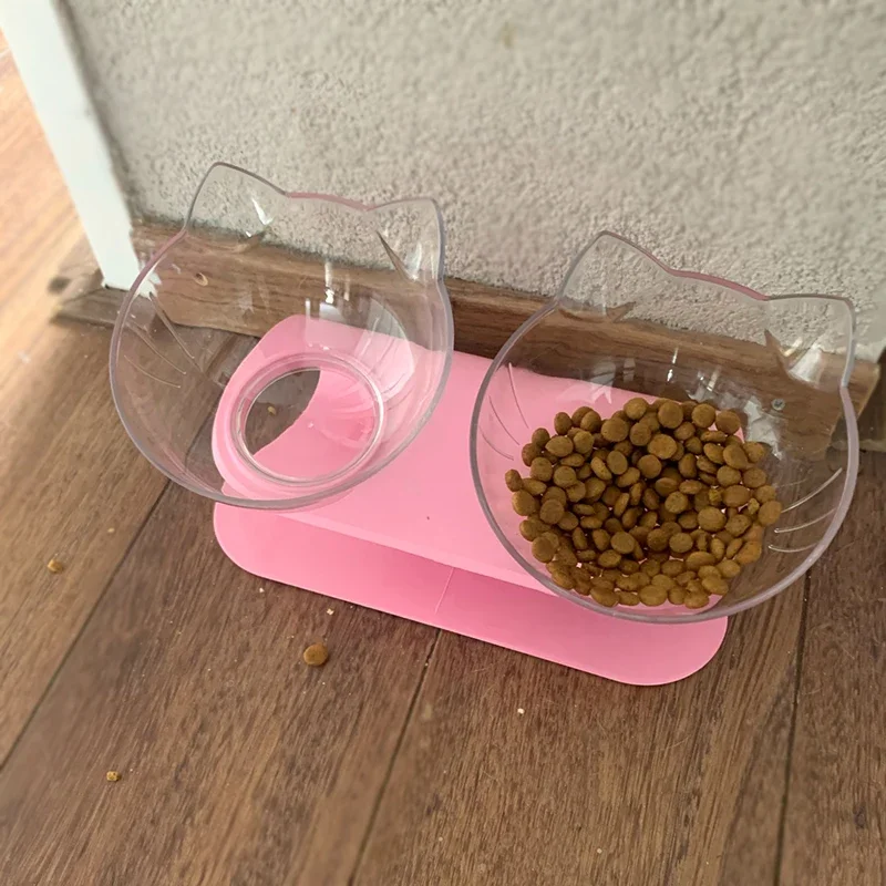 Tigela Dupla para Gatos e Cães Antiderrapante para Comida e Água - Imagem 4