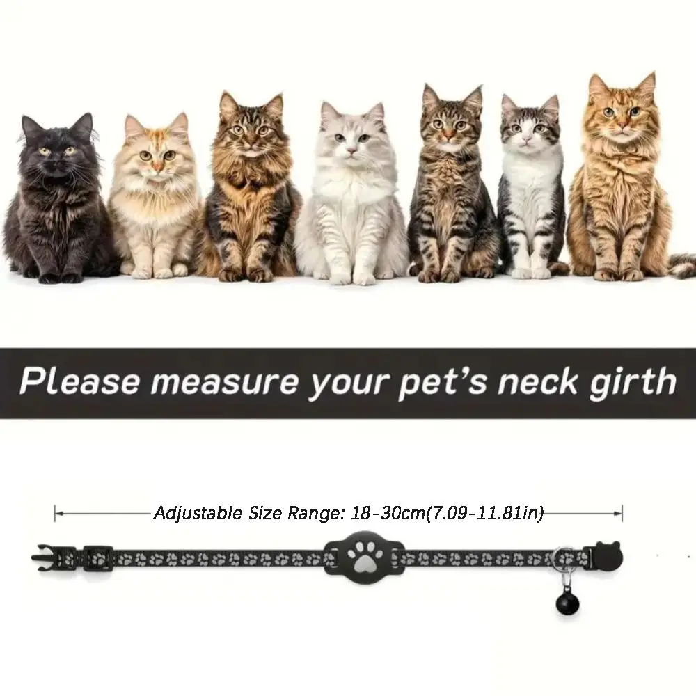 Coleira para Gatos com Suporte para AirTag e Faixas Refletivas - Imagem 6