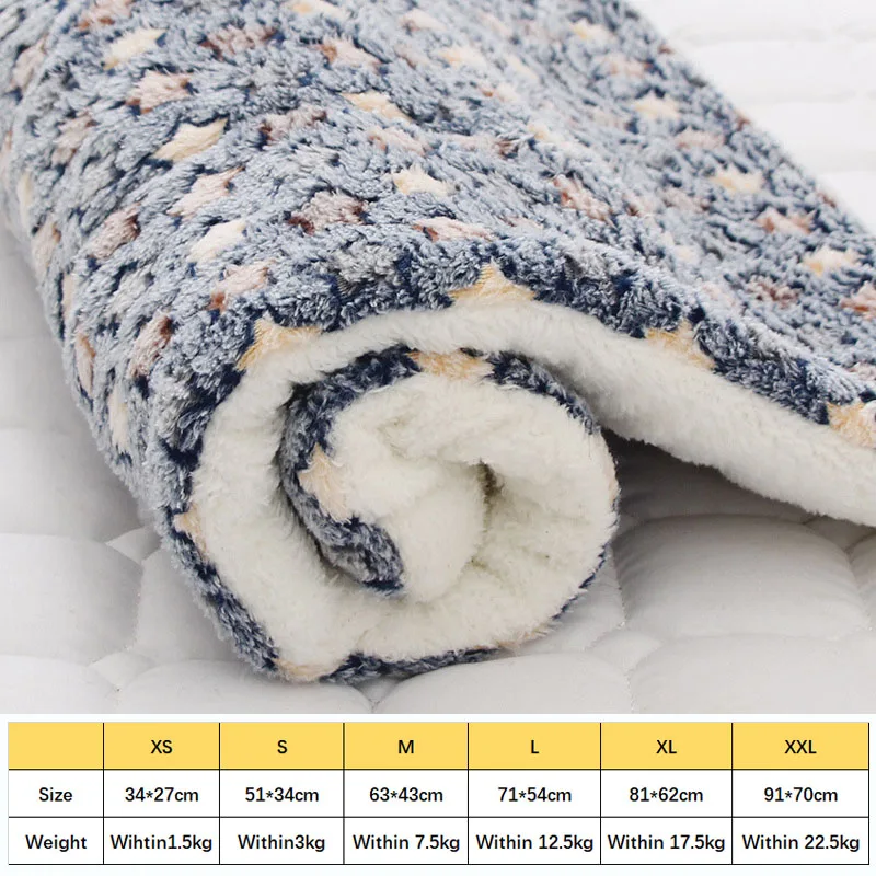 Tapete de Flanela para Cães e Gatos de Pelúcia Antiderrapante Lavável - Image 6