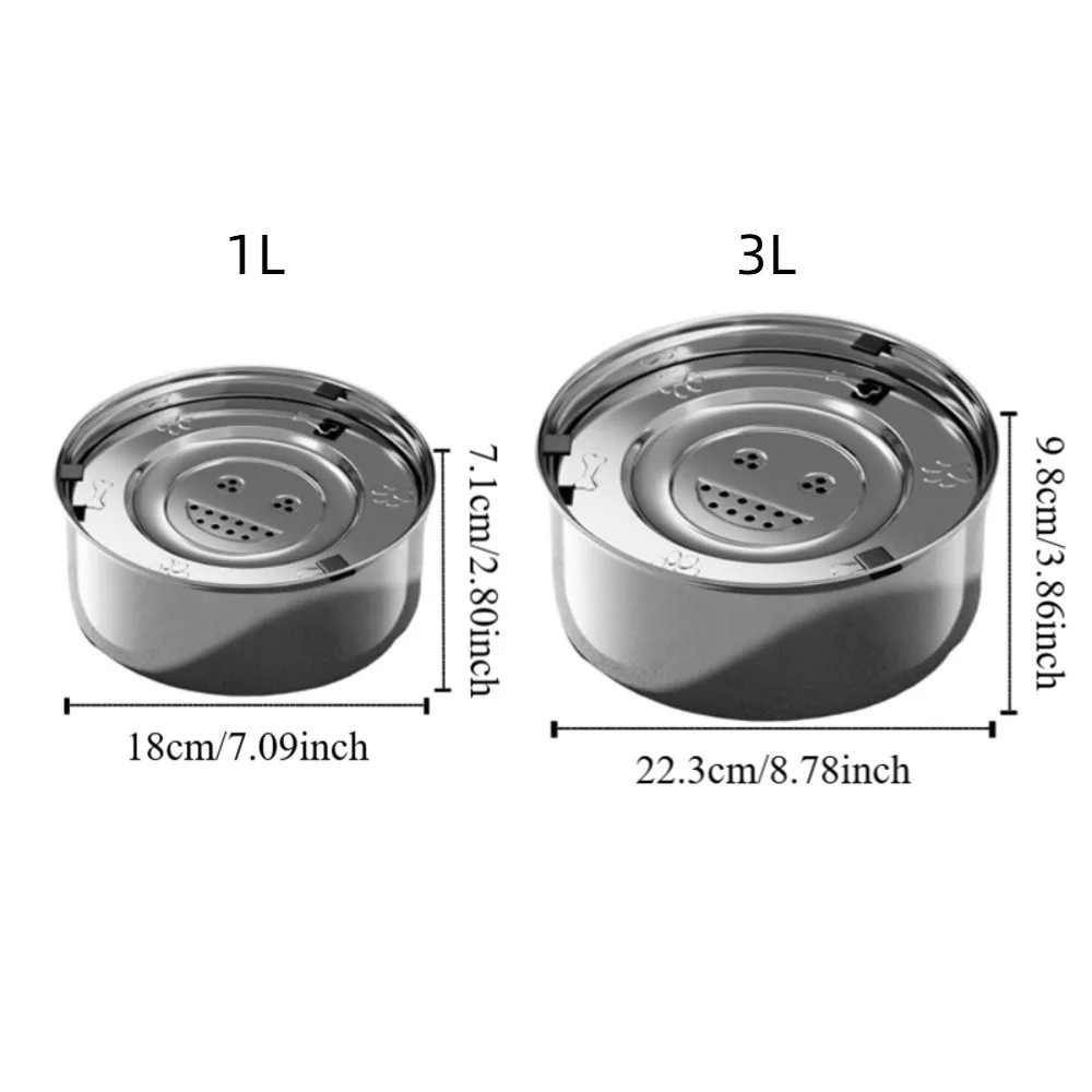 Tigela de Água para Cães em Aço Inoxidável Antiderrapante - Imagem 6