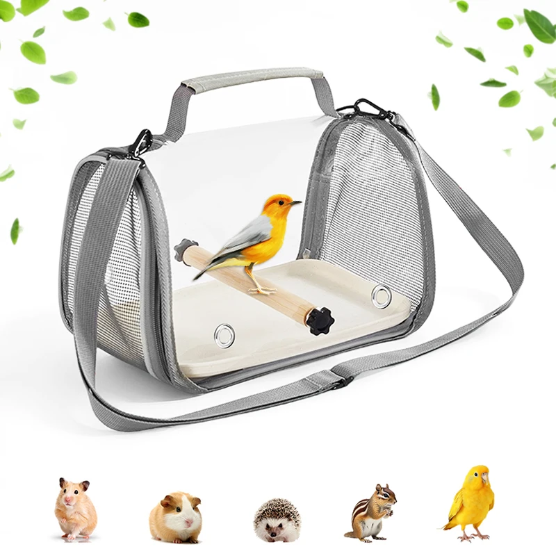 bolsa de viagem para pássaros e hamsters
