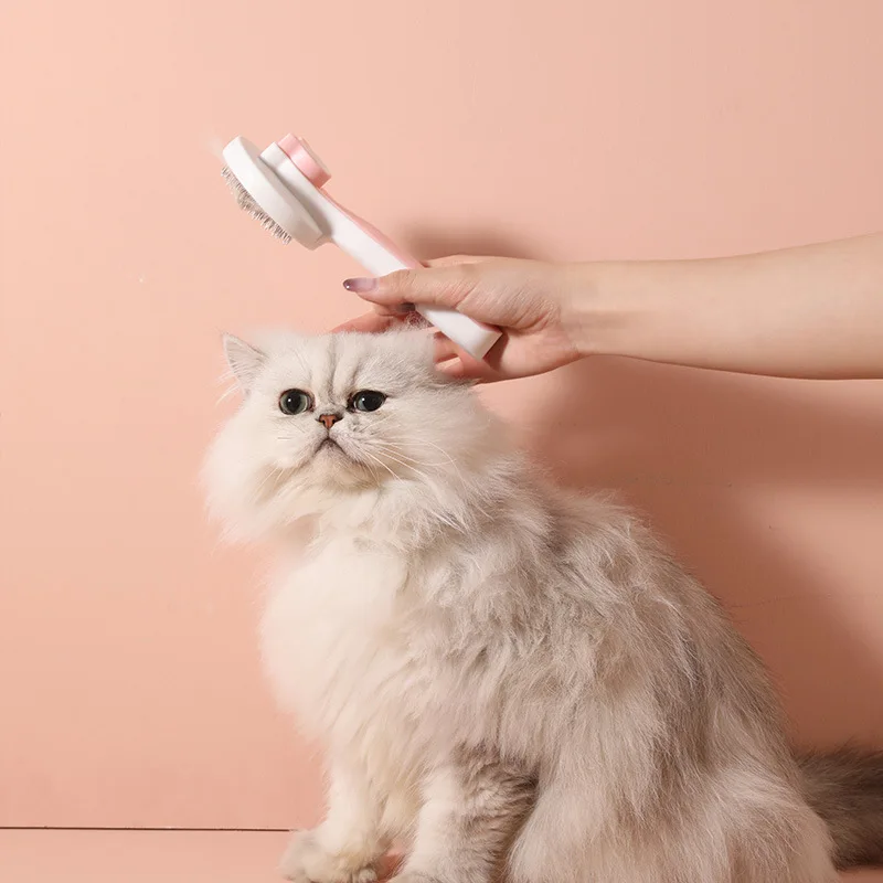 Escova Autolimpante para Cães e Gatos Remove Pelos - Imagem 2