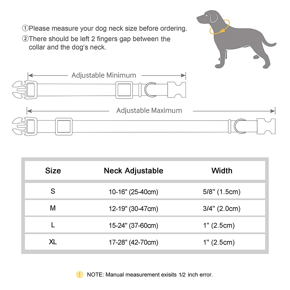 Coleira Refletiva para Cães de Nylon com Nome e Telefone Bordados - Imagem 6