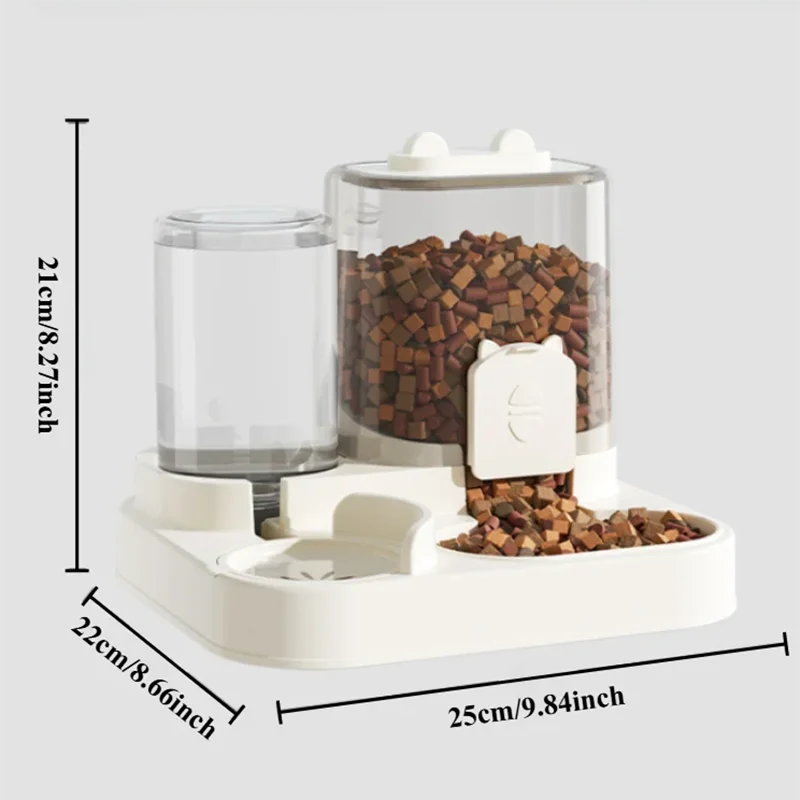 Comedouro Automático para Cães e Gatos com Fonte de Água - Image 2