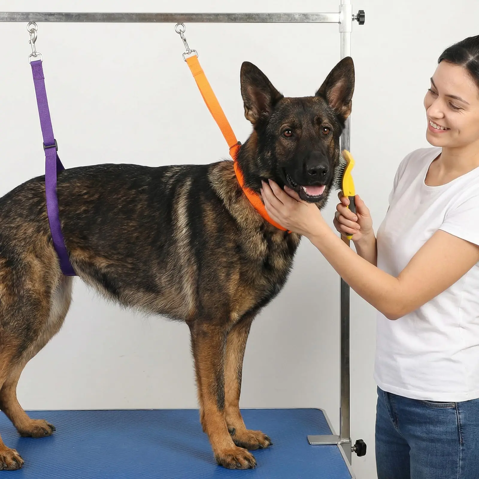 Cinta de Segurança para Tosa de Cães Ajustável para Mesa de Tosa - Imagem 3