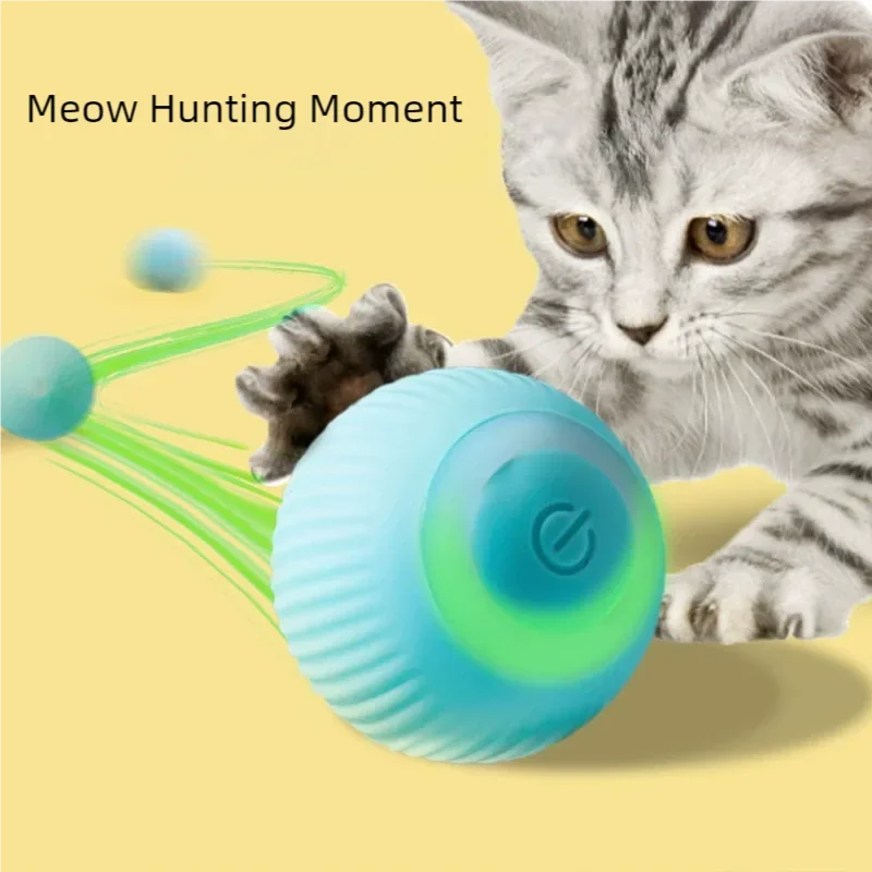 Bola Interativa para Gatos Elétrica com Rolagem Automática 4,3 cm - Imagem 5