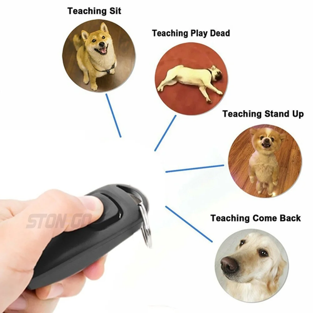 Clicker e Apito 2 em 1 para Cães com Chaveiro 7,5 cm - Imagem 6