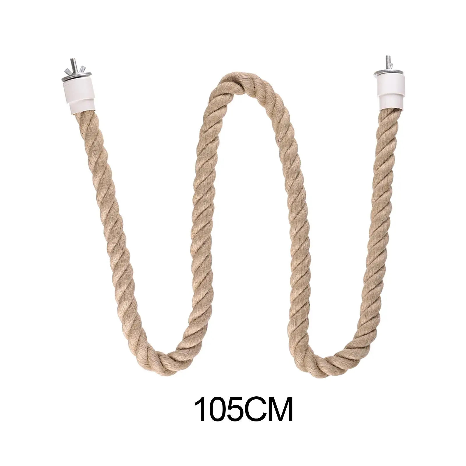 Corda Poleiro para Pássaros de Cânhamo de 40 cm com Encaixe na Gaiola - Imagem 6
