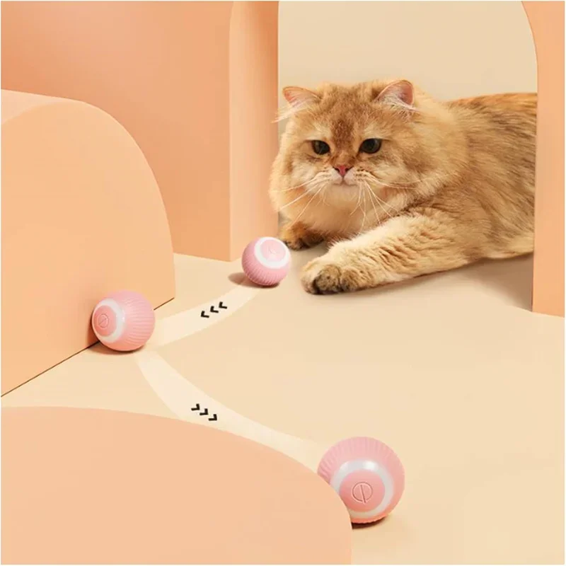 Bola Interativa para Gatos Recarregável USB Rotação 360 Graus - Image 2