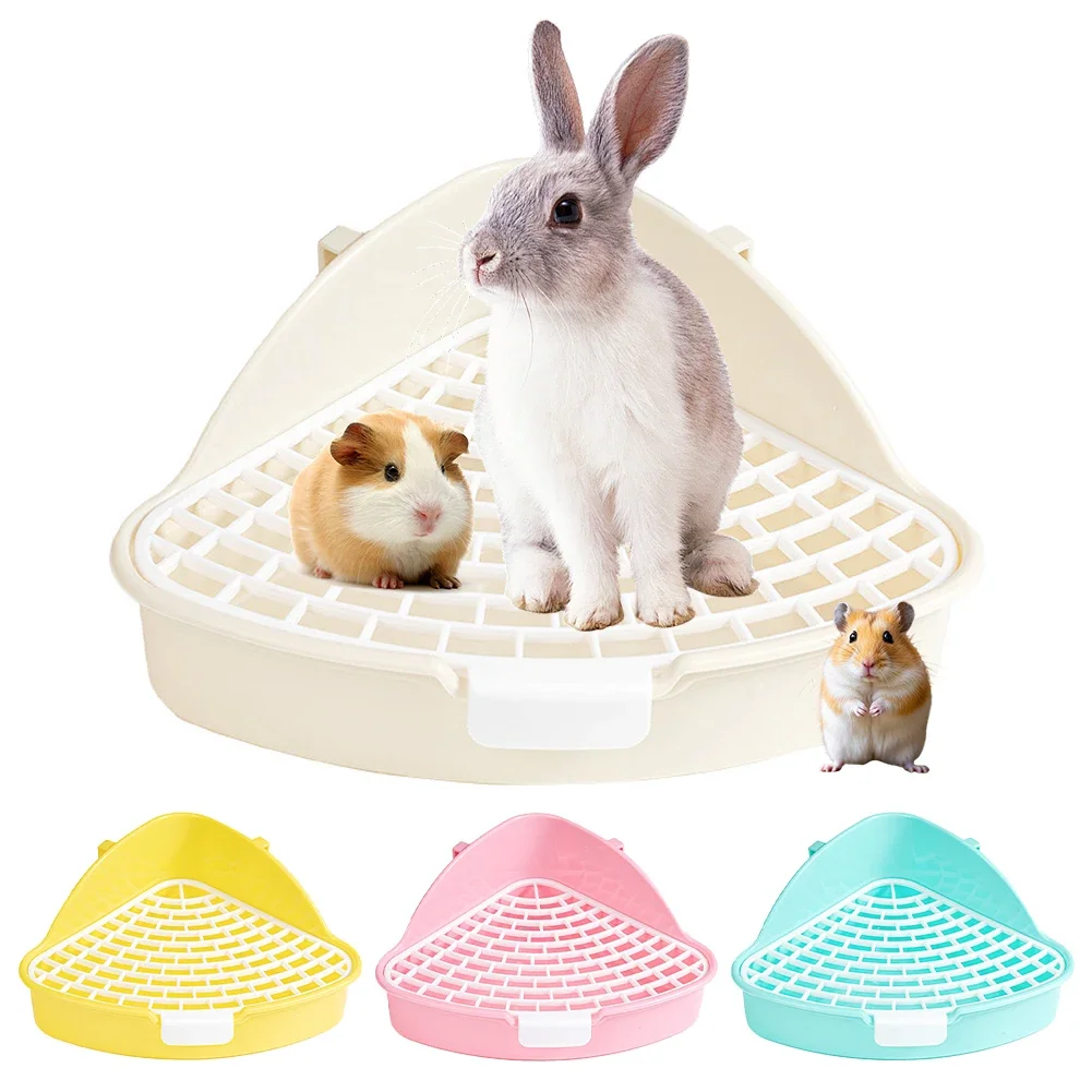 Bandeja Sanitária Triangular para Coelhos e Roedores Plástica - Imagem 3