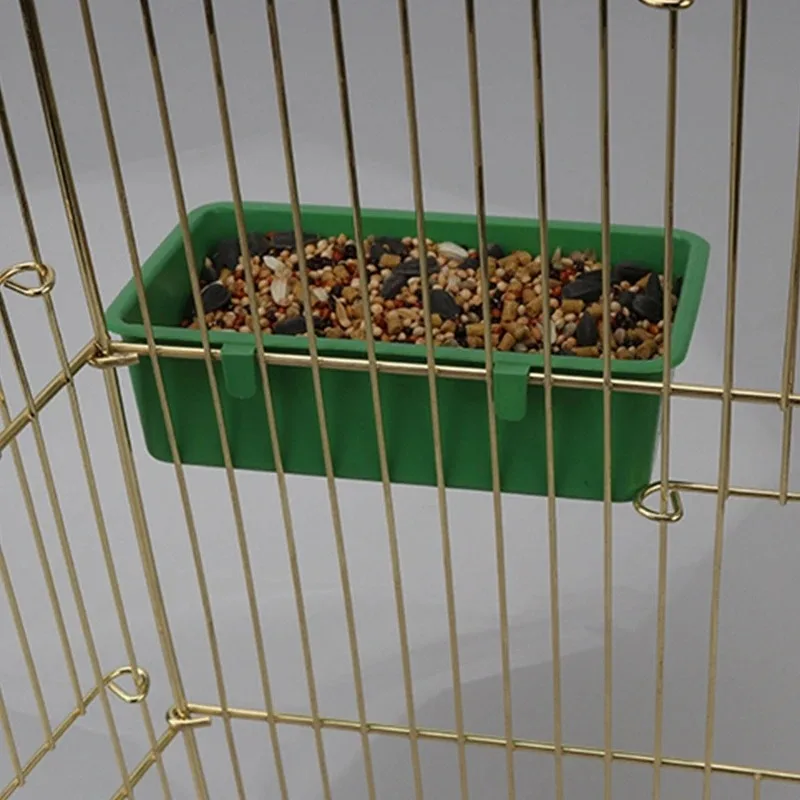 Banheira para Pássaros com Espelho Suspensa e Bandeja de Comida - Imagem 6