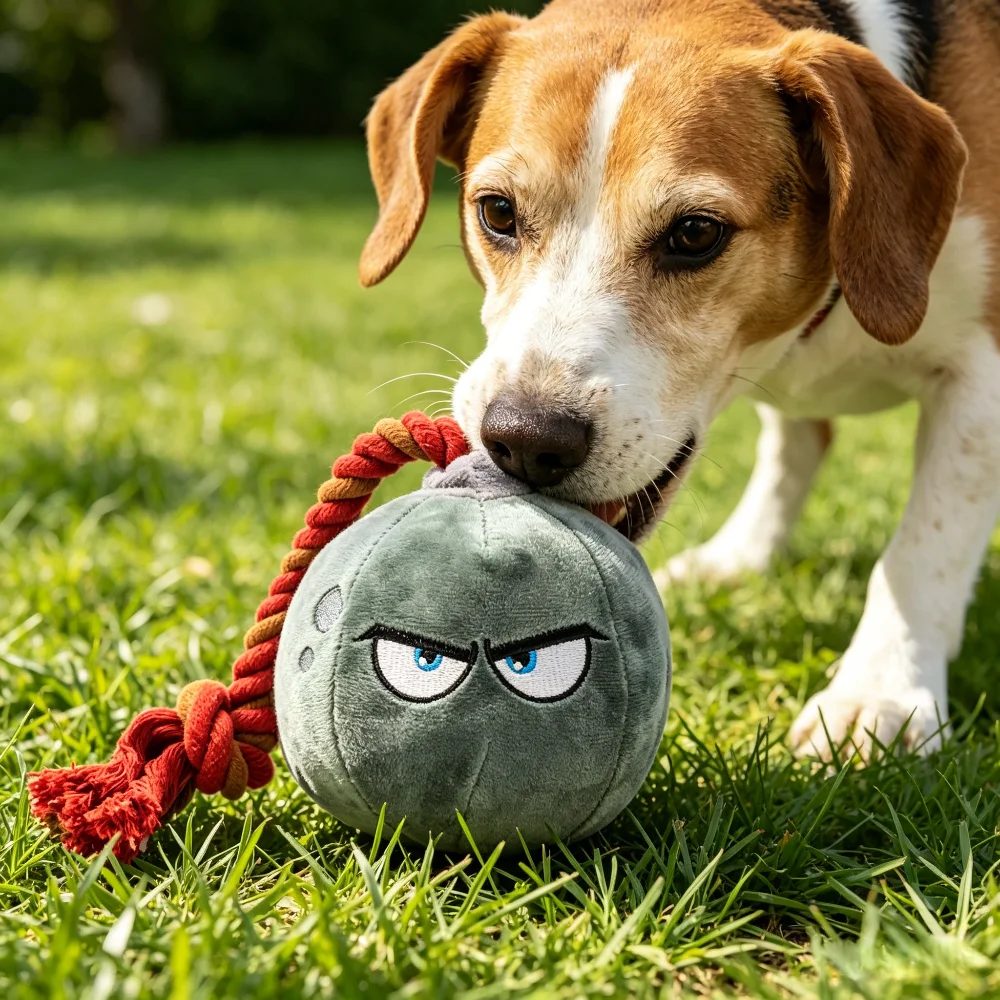 Brinquedo de Pelúcia para Cães Granada com Corda de Puxar - Imagem 2