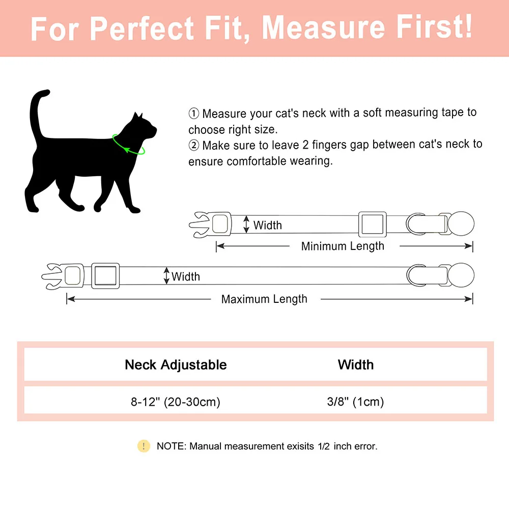 Coleira de Couro PU para Gatos e Cães Pequenos 20-30 cm Gravada - Imagem 6