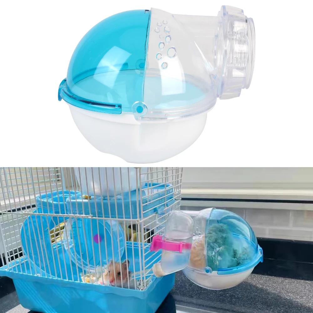 Caixa de Banho para Hamster de Acrílico Transparente 15x13x5,7cm - Imagem 2