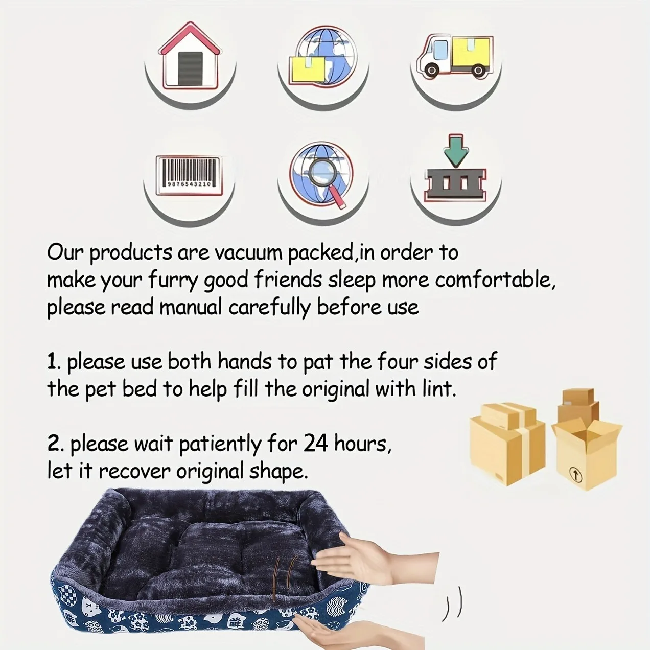 Cama Sofá para Cães e Gatos de Pelúcia Macia - Imagem 6