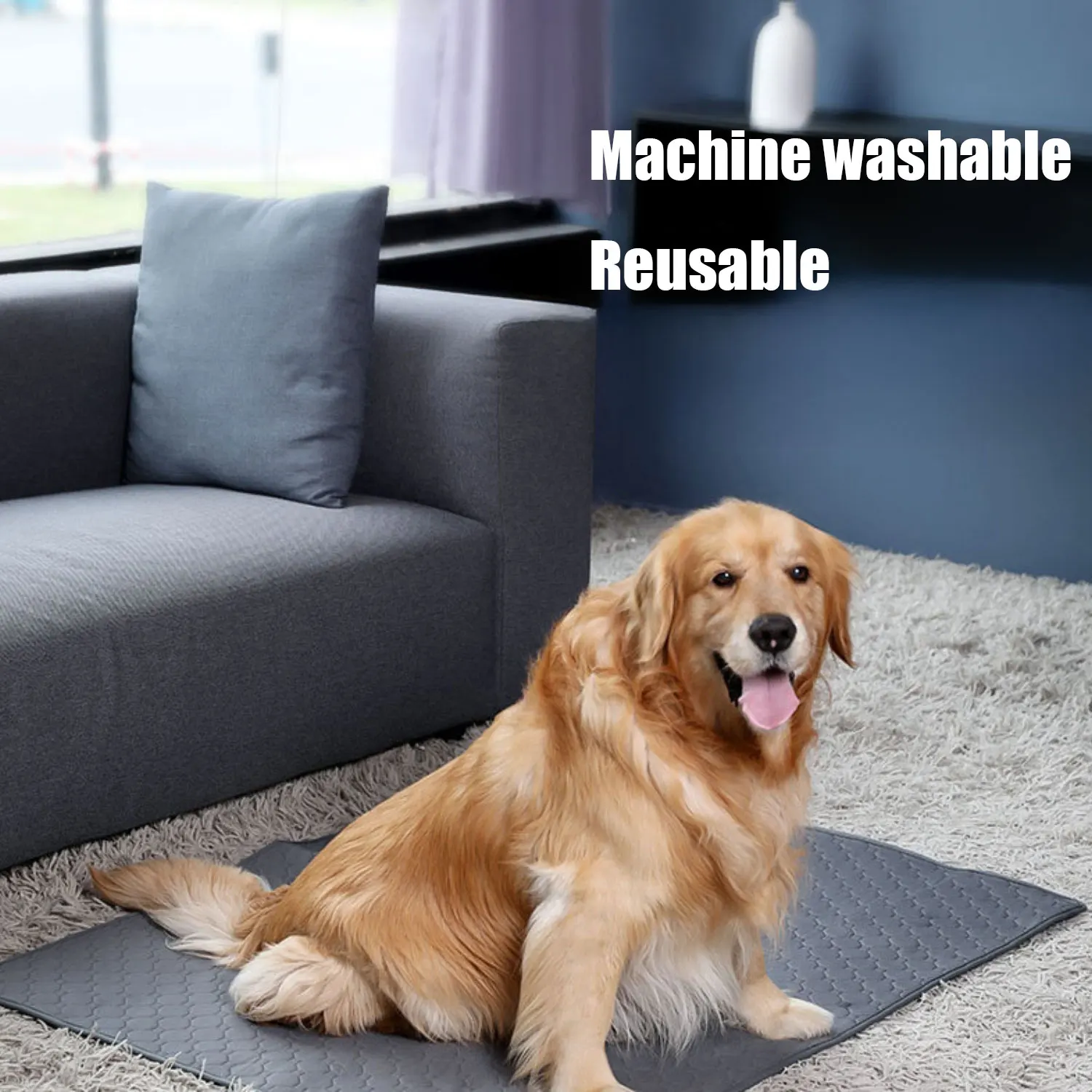 Cobertor Plovg para Cães Lavável Reutilizável com Alta Absorção - Imagem 2
