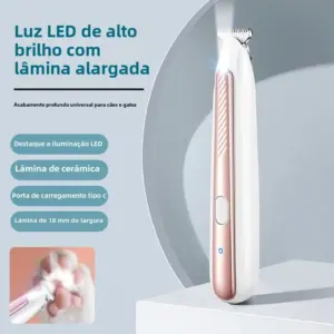 barbeador pet elétrico recarregável