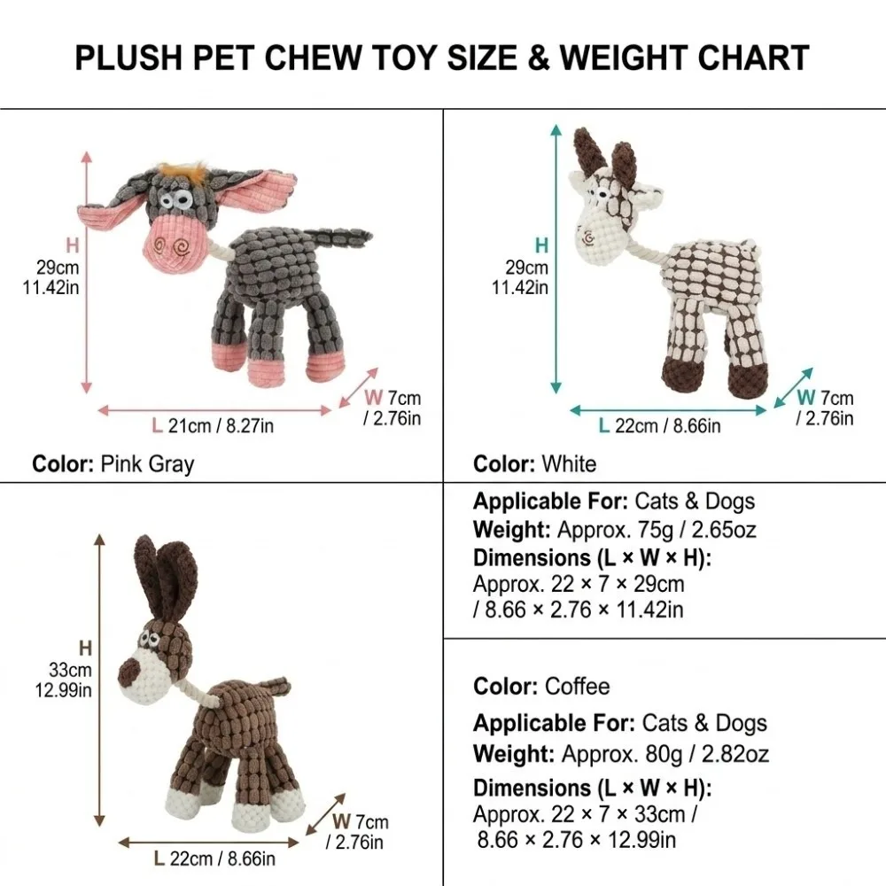Brinquedo para Cães de Veludo com Apito e Textura Macia - Imagem 6