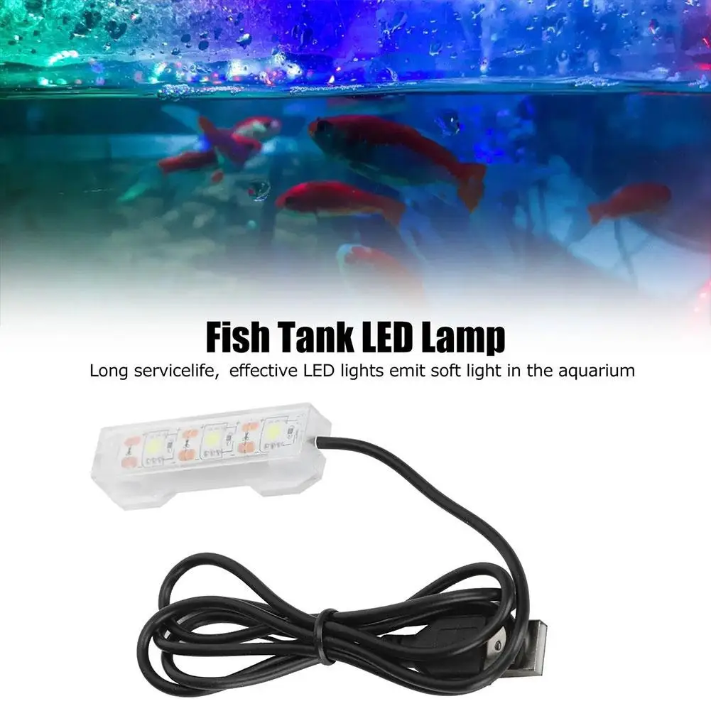 Luminária LED USB para Aquário Pequeno 6x2 cm - Imagem 5