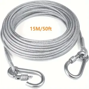 cabo de amarração para cães de aço inoxidável