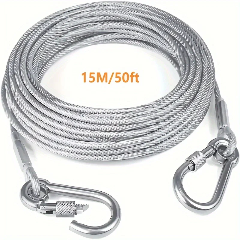 cabo de amarração para cães de aço inoxidável