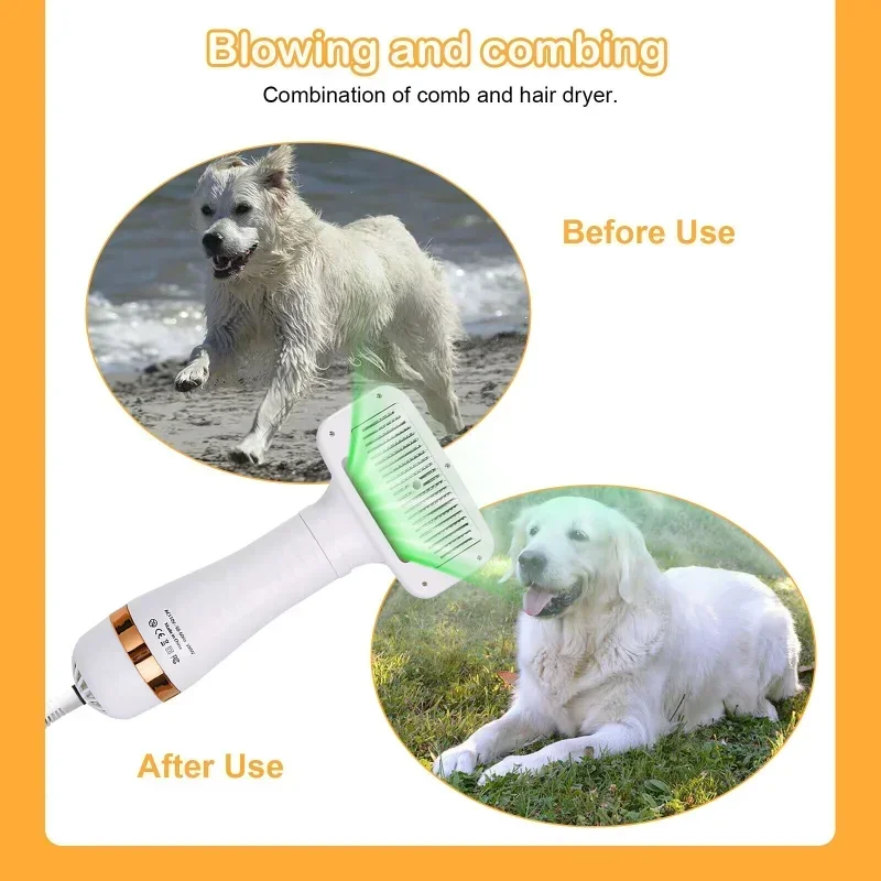 Secador e Pente para Cães e Gatos 2 em 1 com Temperatura Ajustável - Image 6