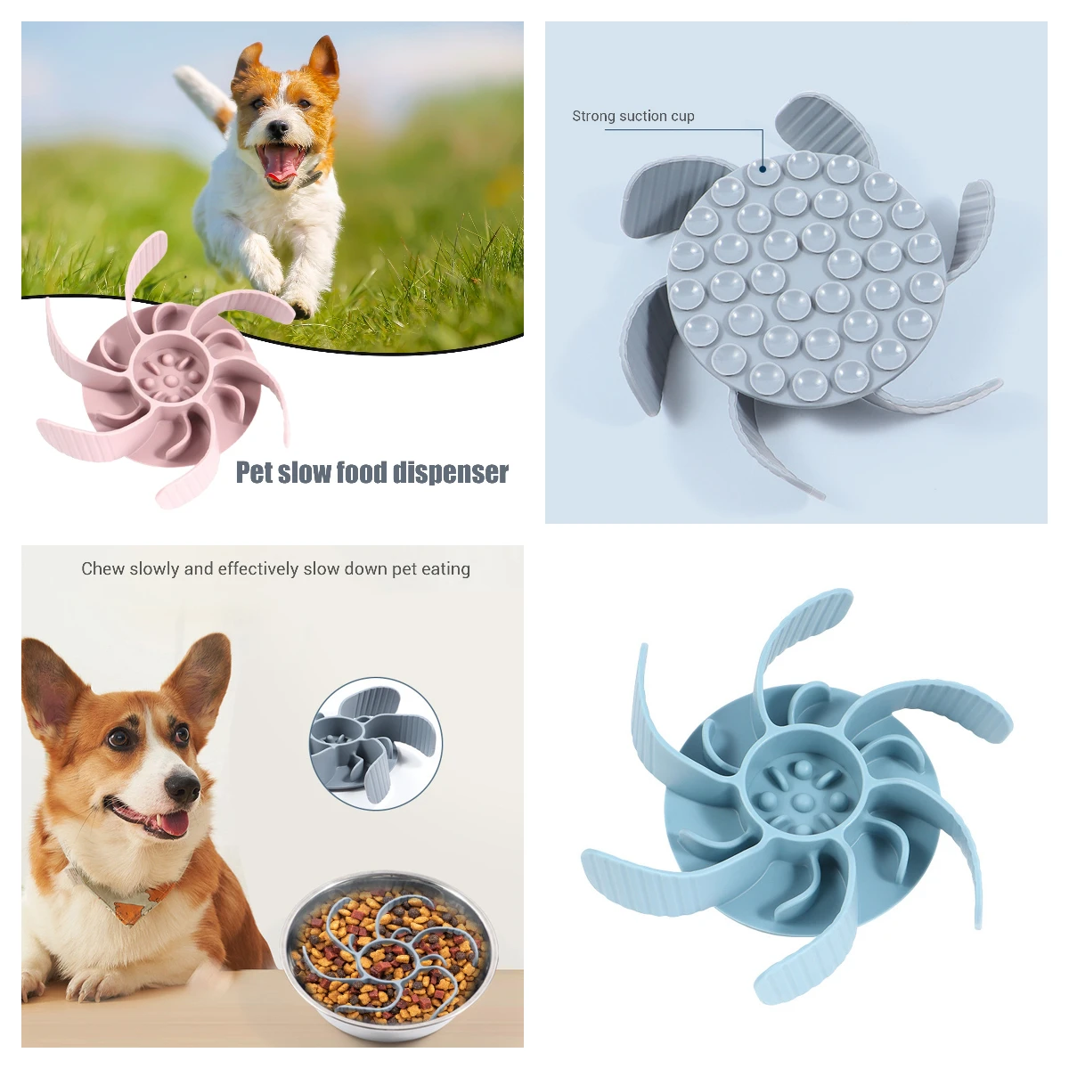 Comedouro Lento para Cães Grande de Silicone com Ventosa Antideslizante - Imagem 6
