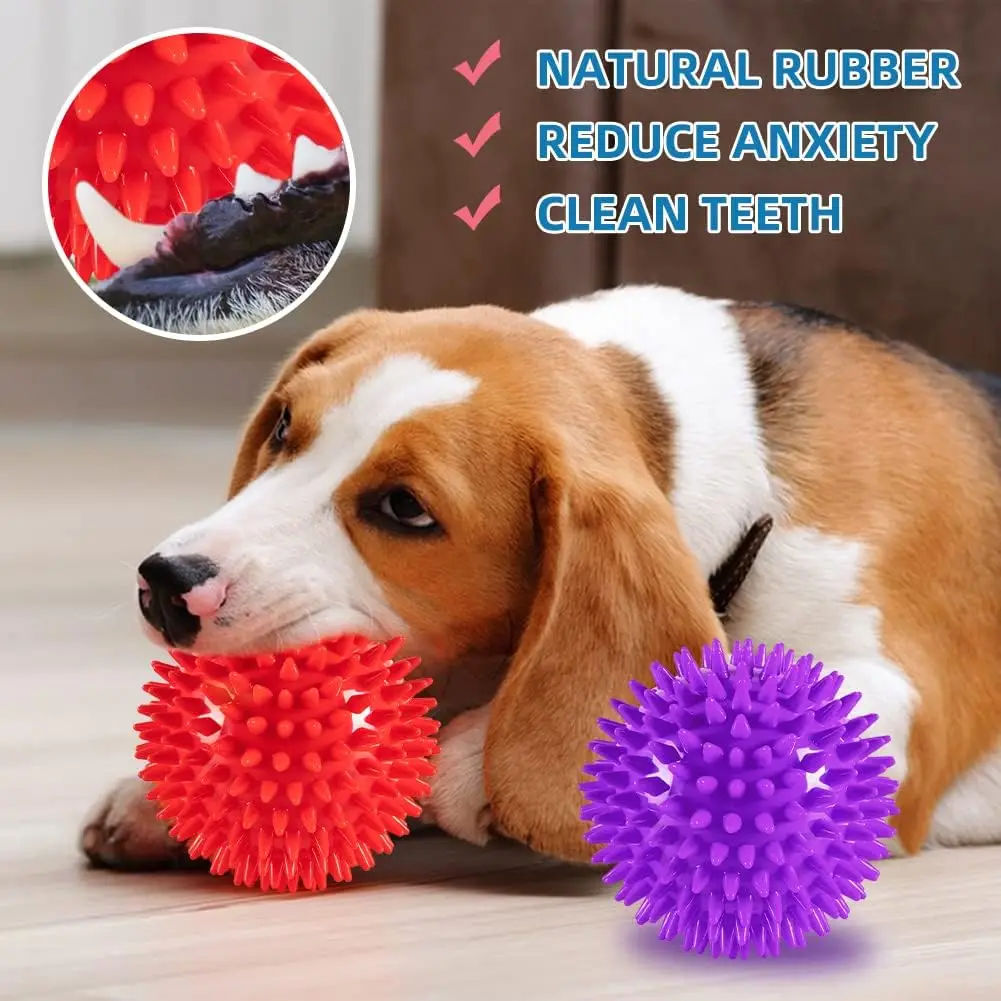 Bola para Cães com Apito e Textura Espetada Tamanho S - Imagem 3