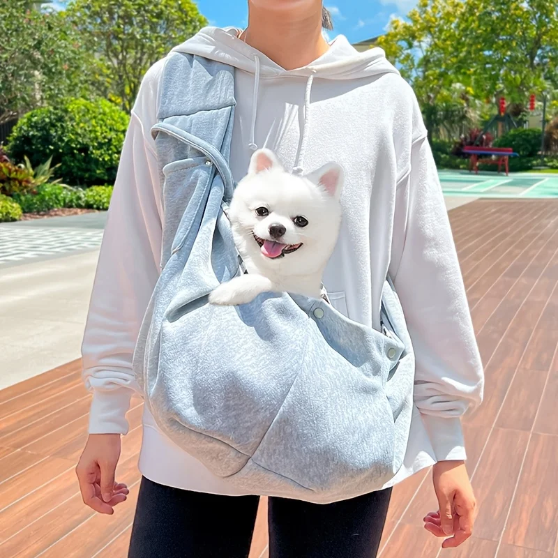 Bolsa de Transporte para Cães e Gatos de Até 7.5kg Portátil - Imagem 5