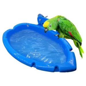 banheira para pássaros azul