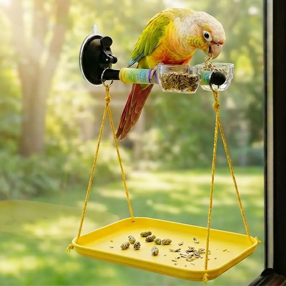 Brinquedo de Balanço para Pássaros de Plástico com Corrente para Gaiola - Imagem 3