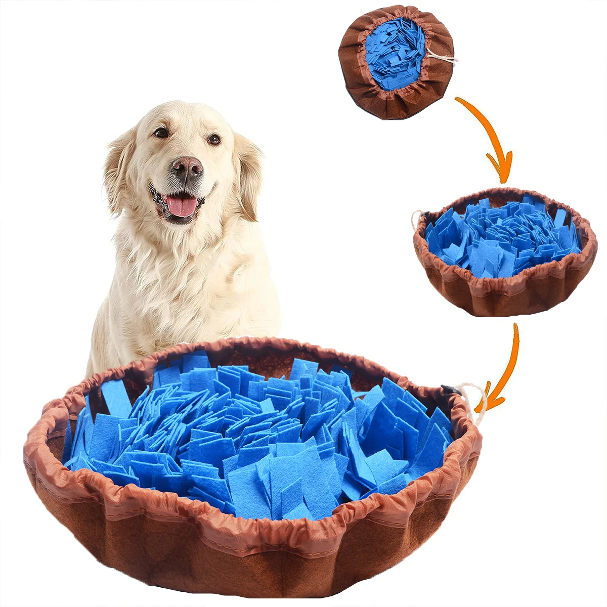 Tapete de Feltro Lavável para Cães Dobrável Alimentação Lenta - Image 6