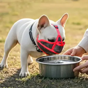 focinheira ajustável para bulldog francês