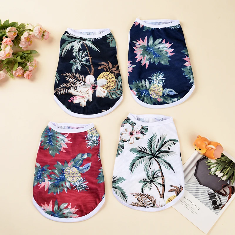 Colete Havaiano para Cães e Gatos de Pequeno Porte com Estampa de Ilha - Image 2
