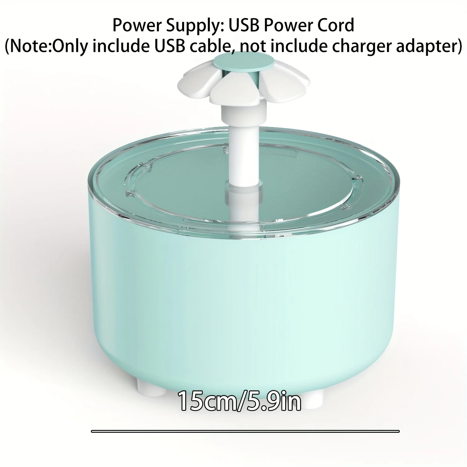 Bebedouro Automático para Cães e Gatos 1,5 L USB com Circulação Silenciosa - Imagem 2