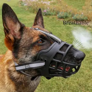 máscara de silicone para cães