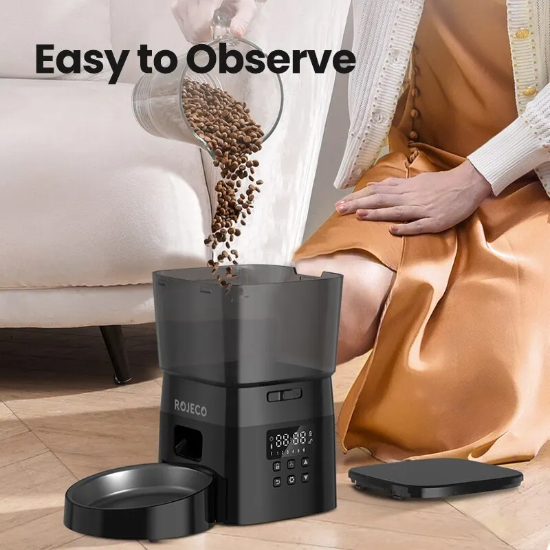 Alimentador Automático para Gatos e Cães com Botão - Image 5