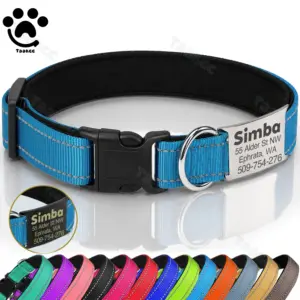coleira para cães personalizada refletiva