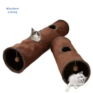 túnel dobrável para gatos