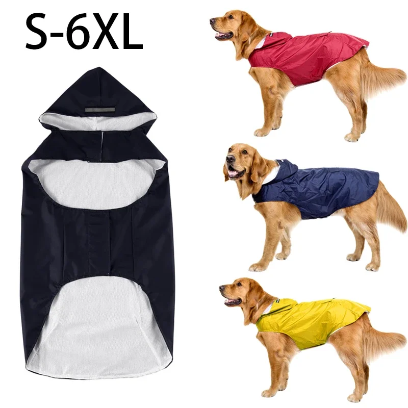 capa de chuva para cães com faixa reflexiva