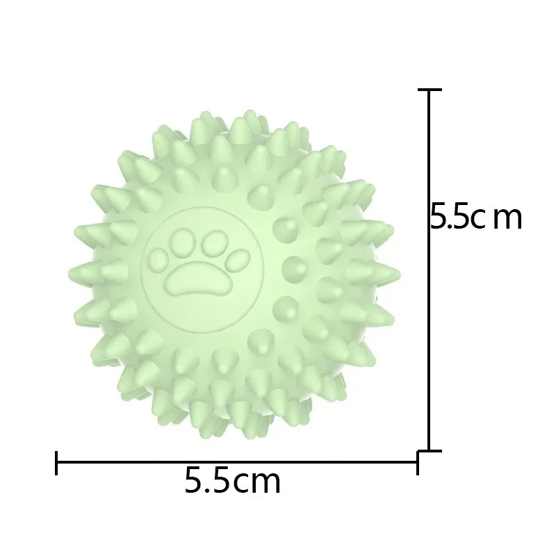Bola de Borracha TPR para Cães Sólida e Resistente à Mordida 5,5 cm - Imagem 6