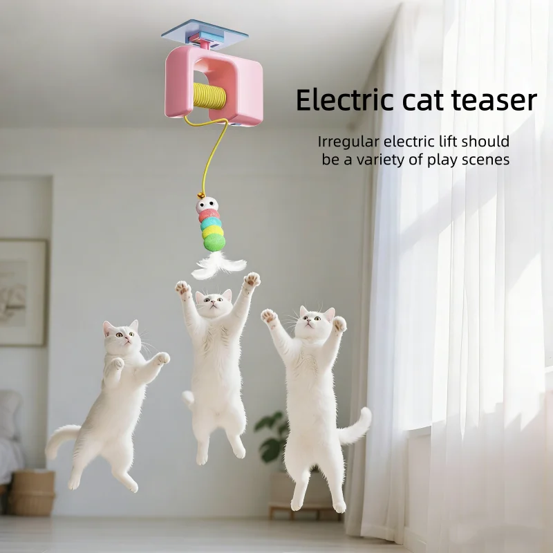 Brinquedo Elétrico para Gatos Yo-Yo com Movimento Aleatório para Pendurar na Porta - Imagem 2