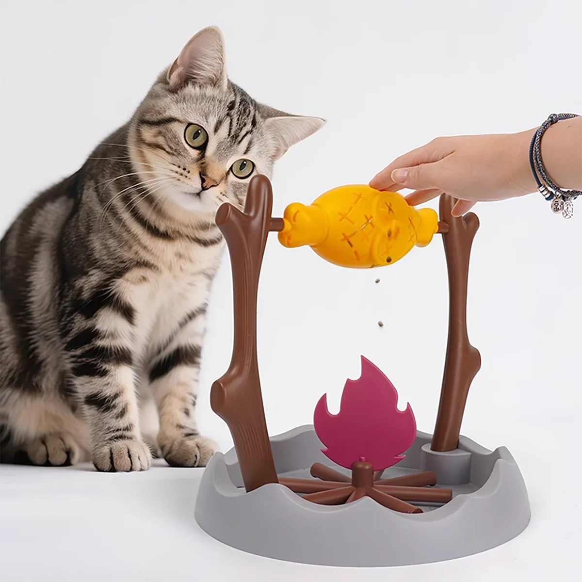 Brinquedo Interativo para Gatos Dispensador de Comida com Petiscos Ocultos - Image 3