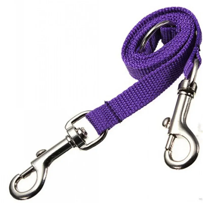 Coleira Dupla para Cães Nylon 1.5 cm x 40 cm para Passeio - Imagem 4