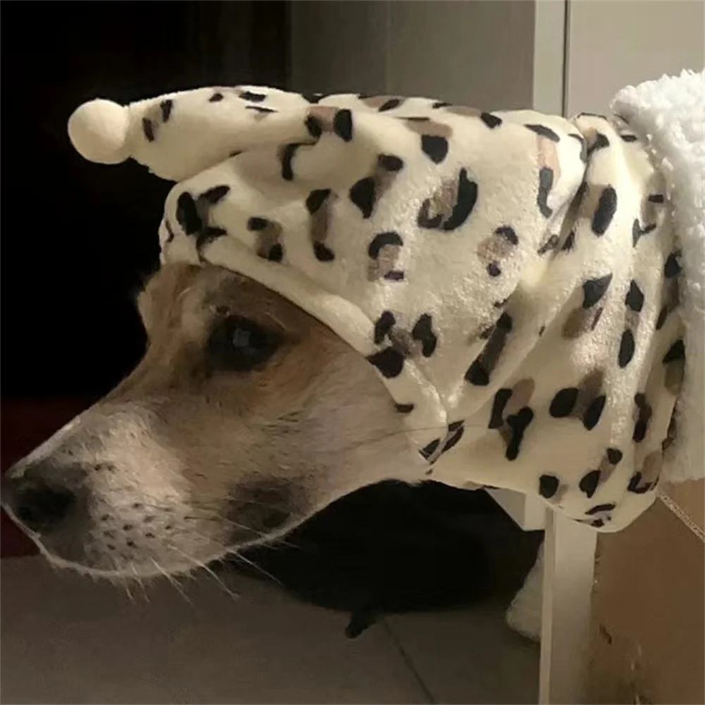 Gorro de Lã com Gola Alta para Cães e Gatos Estampa Leopardo - Imagem 6