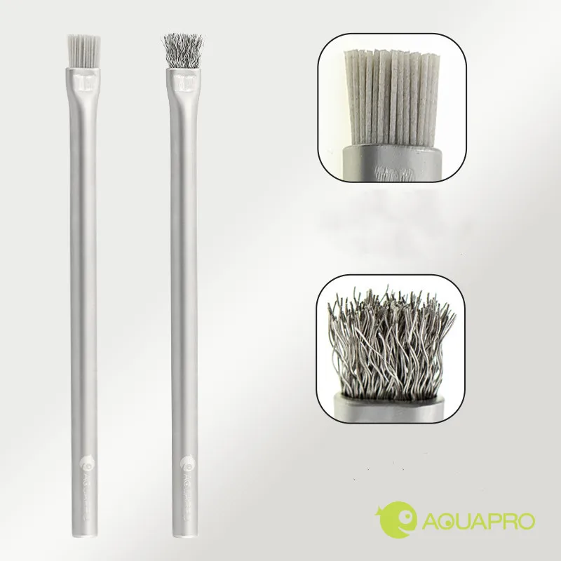Escova Aquapro Algas para Aquário de Aço Inoxidável 15 cm - Imagem 2