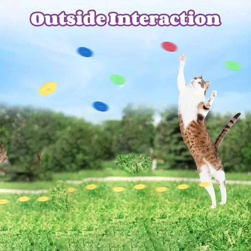 Pistola Lançadora de Frisbee para Cães e Gatos com 15 Frisbees de Espuma Reutilizáveis - Imagem 2